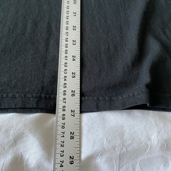 Hanes Women's Black Angry Snowman Print Tee Size Medium - Picture 8 of 9